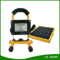 Projector solar de alta qualidade do diodo emissor de luz do controle 10W portátil da luz com o painel psto solar